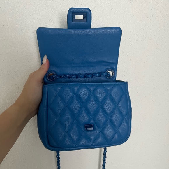Bright Blue Small Crossbody Bag - Picture 6 of 7